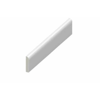 6mm x 65mm x 5m White Pencil Round Window Trim