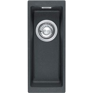 Franke Sirius SID110-16CB 1.0 Bowl Tectonite Undermount Black Kitchen Sink