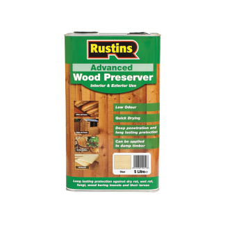 Rustins Advanced Wood Preserver Clear 5 litre