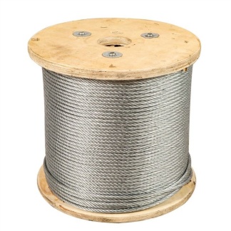1.5mm 7X7 Galv Wire Rope 100m Reel