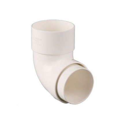 92.5° downpipe bend round white