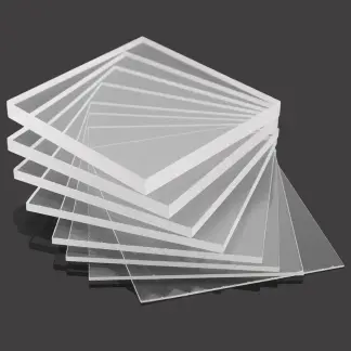 8mm Clear 600mm x 725mm laser cut to DWG
