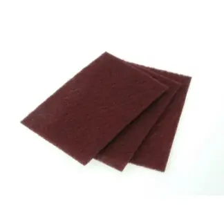 Large Maroon Scotchbrite Pads Pack 10