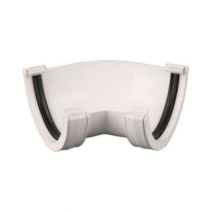 135 Degree Gutter Angle Round Sovereign White