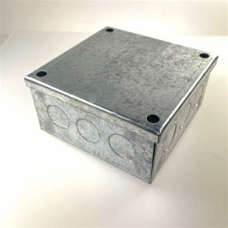 Greenbrook 442gk 100 x 100 x 50 mm galv adaptable box c/w knock outs