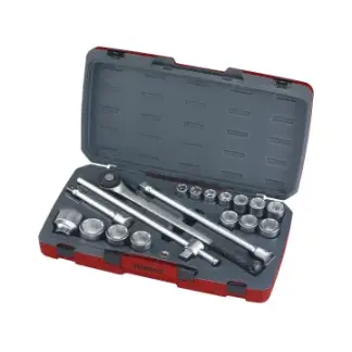T3418-6 Socket Set of 18 Metric 3/4in Drive