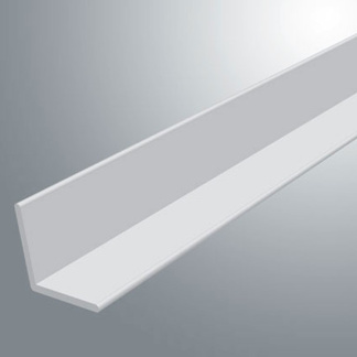 32 x 32 x 5m White PVC Angle