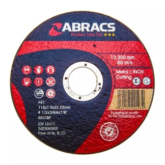 125mm x 1mm Abracs Proflex Extra Thin INOX Cutting Disc (10 Pack)