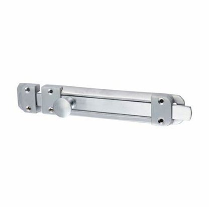 Contract Flat Section Bolt - Polished Chrome 110 x 25mm