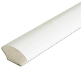 Quadrant 19mm standard white - cut in half