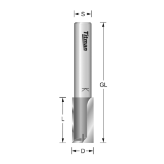 12.7mm x 76mm TCT Router cutter 1/2" SHANK