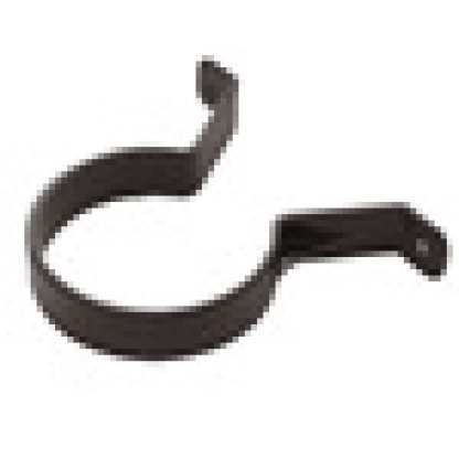Round 68mm Gutter Pipe Clip in Black