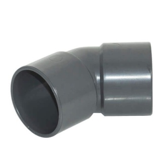 FloPlast Solvent Weld Waste Bend - 135 Degree x 50mm Grey