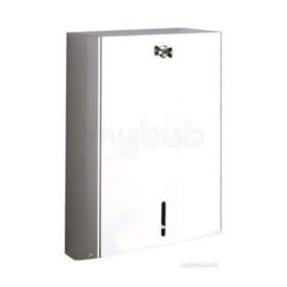 Delabie Folded Paper Towel Dispenser Polished Stainless Steel