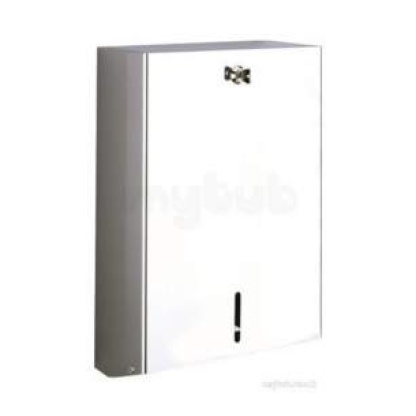 Delabie Folded Paper Towel Dispenser Polished Stainless Steel