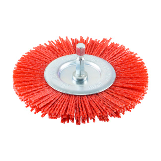 100mm - Drill Wheel Brush - Nylon - Box of 1