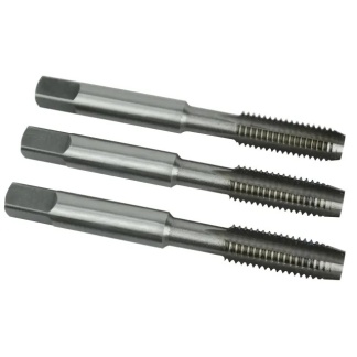 M6 x 1.0 HSS Straight Flute Tap Set 3 Piece