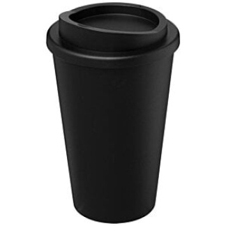 Double wall tumbler with drinking mouthpiece lid in PP, 2 colour
 print to 1 position Capacity: 300 ml.