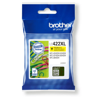 Brother LC422XLY Yellow High Capacity Ink Cartridge (Original)