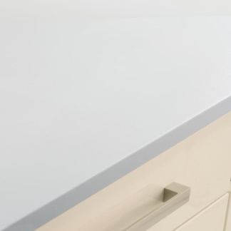White Bullnose Worktop 3m 38mm/8mm (600 Deep)