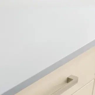 White Bullnose Worktop 3m 38mm/8mm (600 Deep)
