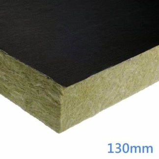 Rockwool 130mm Soffit Insulation black Tissue Faced Sqm