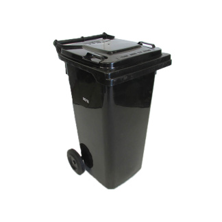 120L Wheelie Bin Black