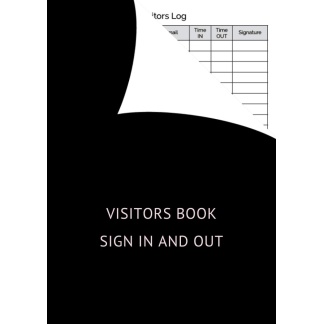 Visitors Book Sign In and Out: A4 Size