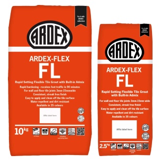 Ardex Flex FL Tile Grout Flexible Rapid Set 2.5kg