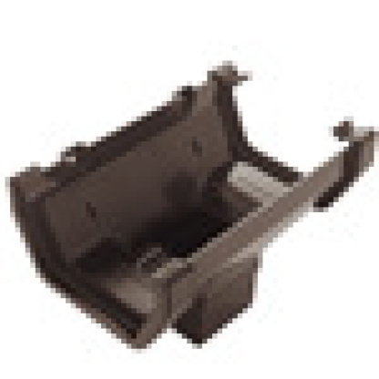 Square-line Running Outlet in Black