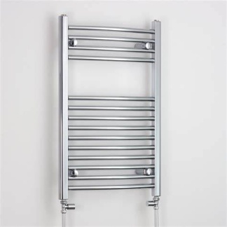 800 x 400 Chrome heated Towel Rail