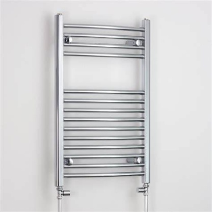 800 x 400 Chrome heated Towel Rail