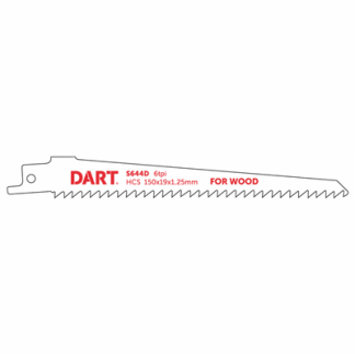 S644D/4011-5 150mm 6 TPI  Rough Wood Cutting Reciprocating Blades Pk 5