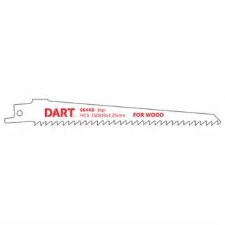 S644D/4011-5 150mm 6 TPI Rough Wood Cutting Reciprocating Blades Pk 5