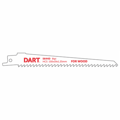 S644D/4011-5 150mm 6 TPI  Rough Wood Cutting Reciprocating Blades Pk 5