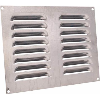 Louvre Air Vent - 242 x 165mm - Stainless Steel
