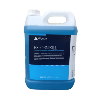 PX Ornikill Avian Disinfectant For Bird Fouling Clearance – 5 Litre Concentrate (Makes 250L Diluted)