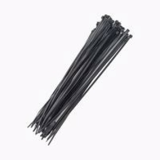 7.8 X 370mm Cable Tie - Black - 100 pack