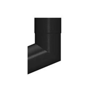 76mm Round Swaged 112.5 Degrees Bend PPC Black