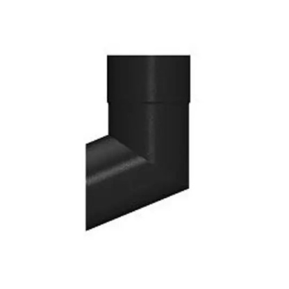 76mm Round Swaged 112.5 Degrees Bend PPC Black