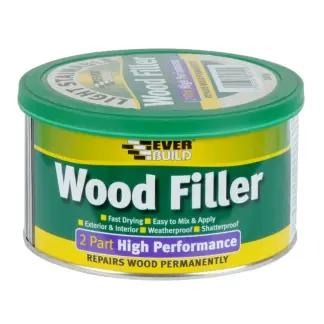 Everbuild 2 Part High Performance Wood Filler Light Stainable 500g