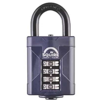 Squire Water-Resistant Combination Padlock Blue 50mm (76596)