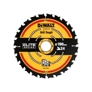 190 x 30 x 24T Dewalt ELITE™ Series Framing Circular Saw Blade