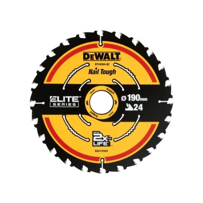 190 x 30 x 24T Dewalt ELITE™ Series Framing Circular Saw Blade