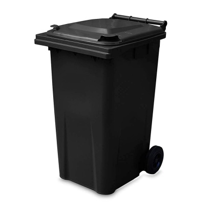 240L Wheelie Bin - Black