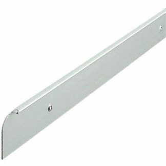 38 x 600mm Worktop End Cap Trim - Silver