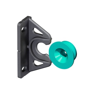 Button Fix Type 2 - Fix & Blue Button for Countersunk Wood & Euro Screws - 25 x 50mm - Pack of 100