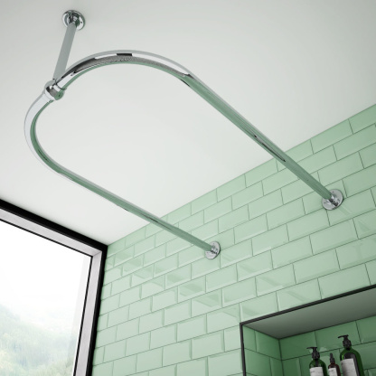 U shaped Curtain Rail 820 X 1220 X 820
