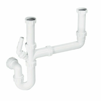 McAlpine 11/2 bowl sink kit white 40mm