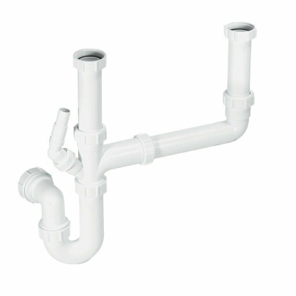 McAlpine 11/2 bowl sink kit white 40mm